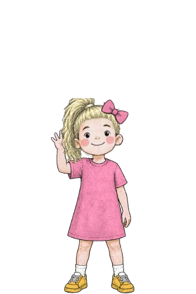 Rosie waving